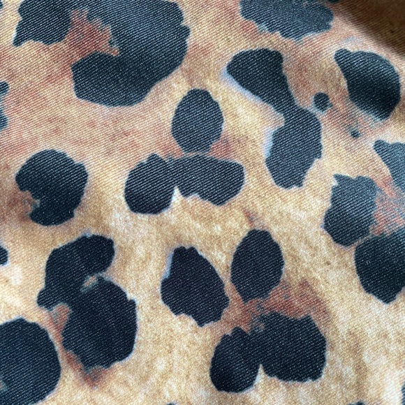 Leopard Print Bandeau Bikini Top & Bottom - Picture 3 of 5